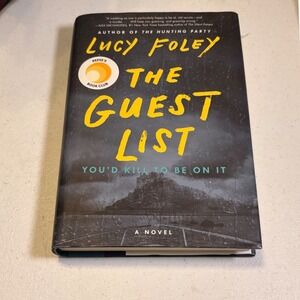 Lucy Foley The Guest List Book Adult OS Black Good Hardcover Mystery Thriller